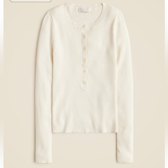 J crew Henley sweater in TENCEL™ blend - Picture 1 of 2
